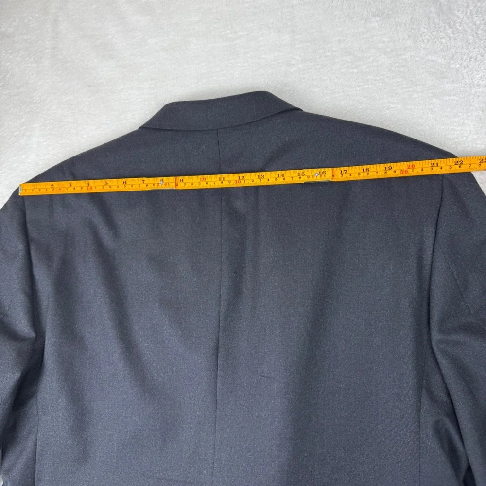 Jos. A. Bank Blazer Mens 48R Navy Blue Wool Cashmere Crest Button Sports Coat